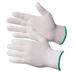 Нейлоновые перчатки белые