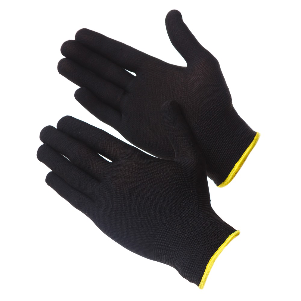 Нейлоновые перчатки черные