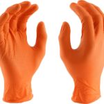 Перчатки Ideall Grip одноразовые нитриловые, 50 шт. (оранжевые)